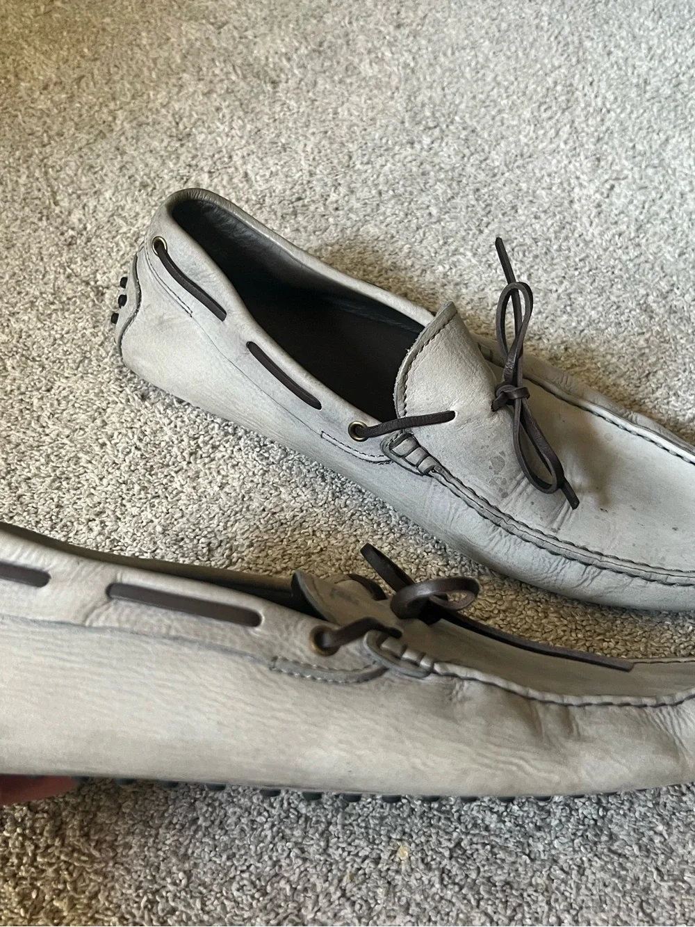 Tod's Gommino Size 11 UK / 12 US Leather Slip-On Moccasin Driving Shoes Loafers